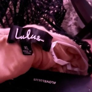 Lenaya Black Crochet Lace Strapless Midi Dress